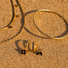 Coffret Famiglia – 3 bijoux dorés 18k | L’Atelier de Malte onyx noir