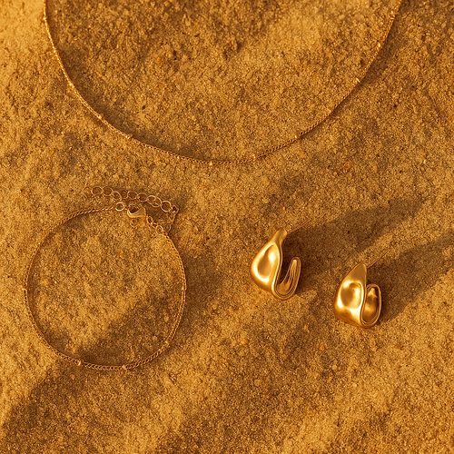 Coffret Sorella – Bijoux dorés design sculptural | L’Atelier de Malte