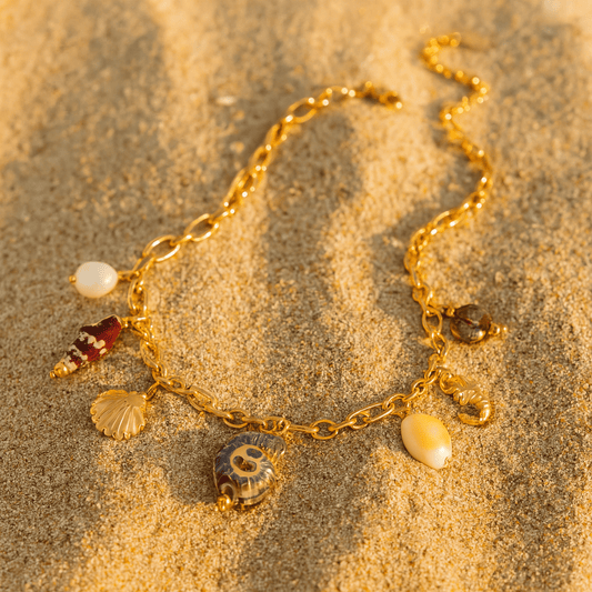 Collier charms femme – acier inoxydable doré & breloques