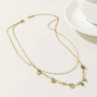 Collier Leggerezza Double chaîne perles naturelles L’Atelier de Malte