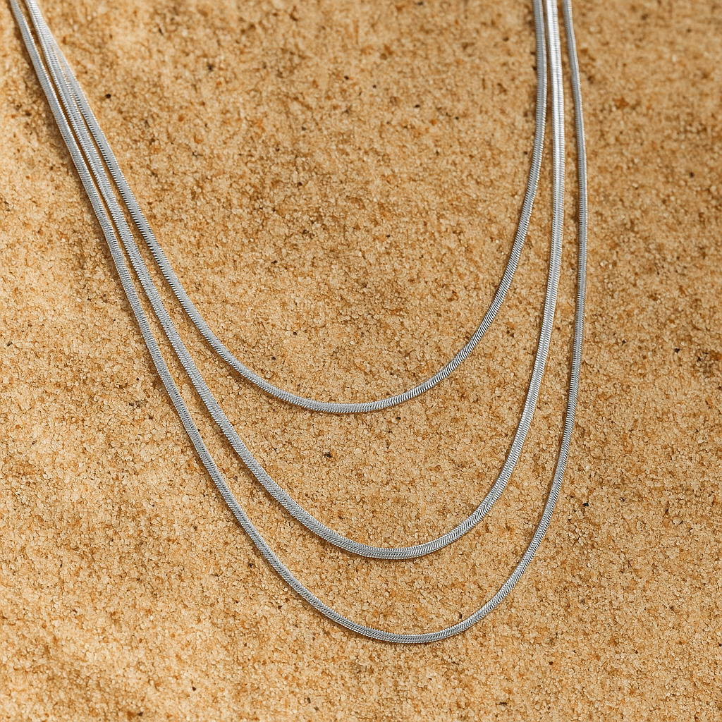 Collier multirangs Amalfi – Or 18k ou argent | Atelier de Malte Argent