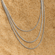 Collier multirangs Amalfi – Or 18k ou argent | Atelier de Malte Argent