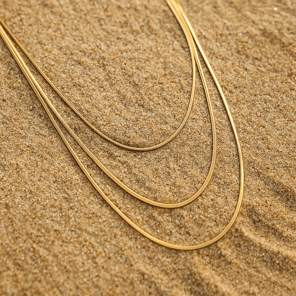 Collier multirangs Amalfi – Or 18k ou argent | Atelier de Malte Or