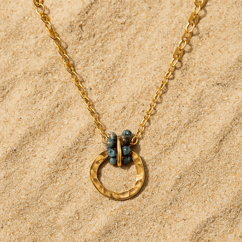 Collier Plaqué or 18k & pierres naturelles | Allevare 