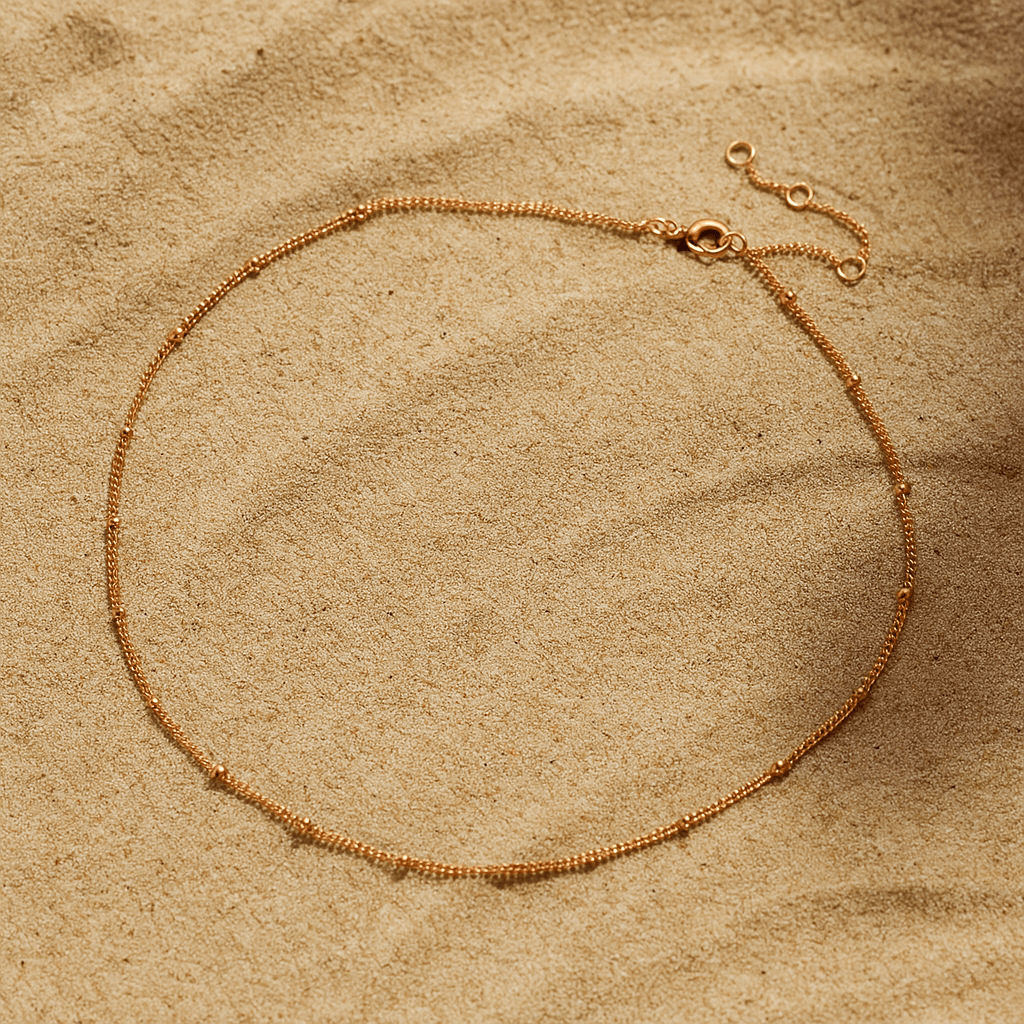Collier ras de cou Onda – Plaqué or 18k ou argent | Atelier de Malte Or rose