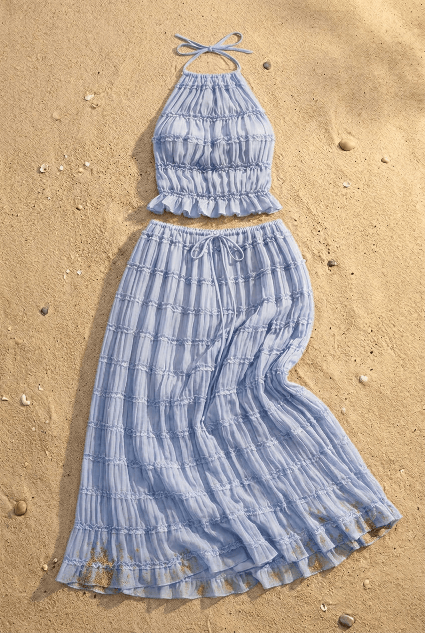 Ensemble Olivia - Top Bustier & Jupe Midi - L'atelier de Malte
