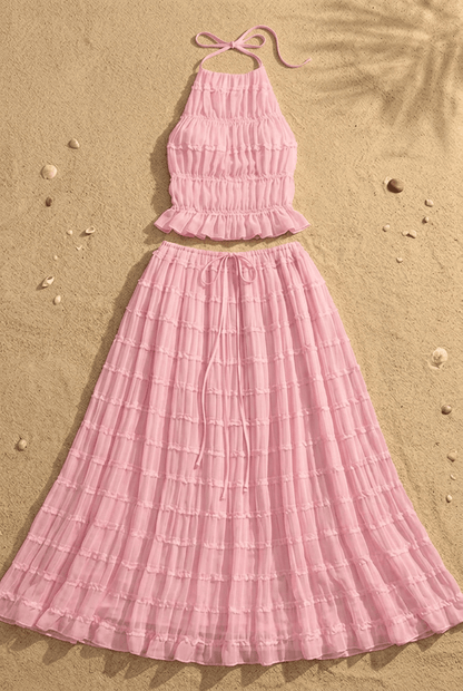 Ensemble Olivia - Top Bustier & Jupe Midi - L'atelier de Malte
