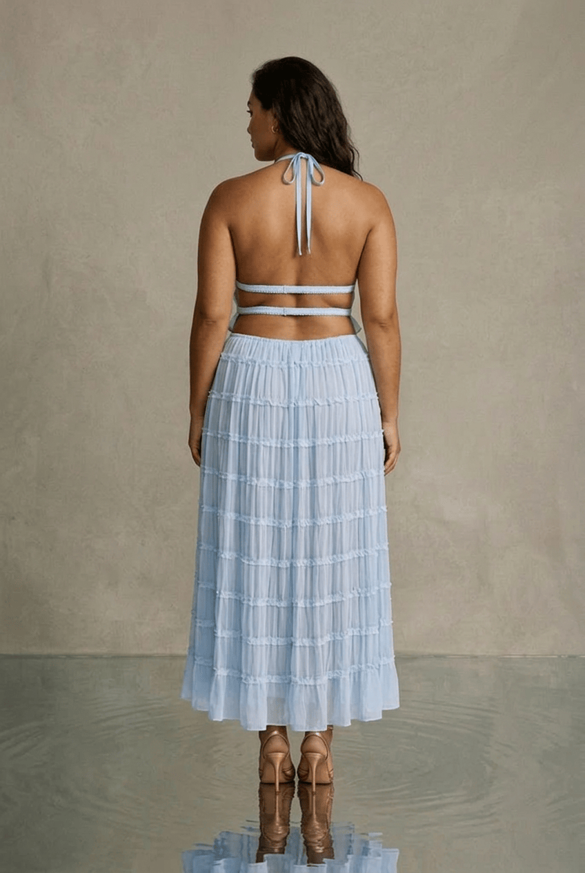 Ensemble Olivia - Top Bustier & Jupe Midi - L'atelier de Malte