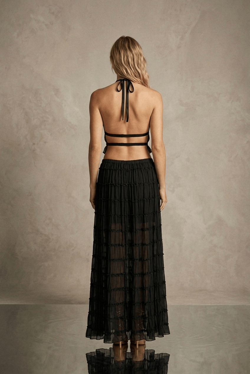 Ensemble Olivia - Top Bustier & Jupe Midi - L'atelier de Malte