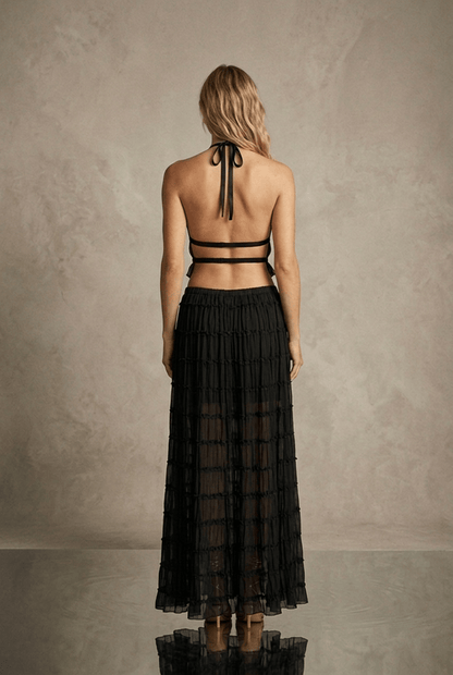 Ensemble Olivia - Top Bustier & Jupe Midi - L'atelier de Malte