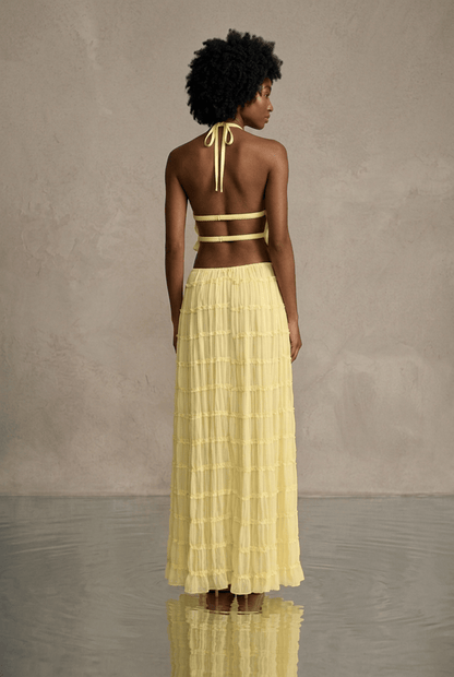 Ensemble Olivia - Top Bustier & Jupe Midi - L'atelier de Malte