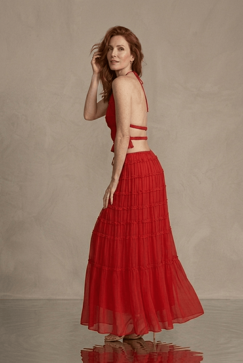 Ensemble Olivia - Top Bustier & Jupe Midi - L'atelier de Malte