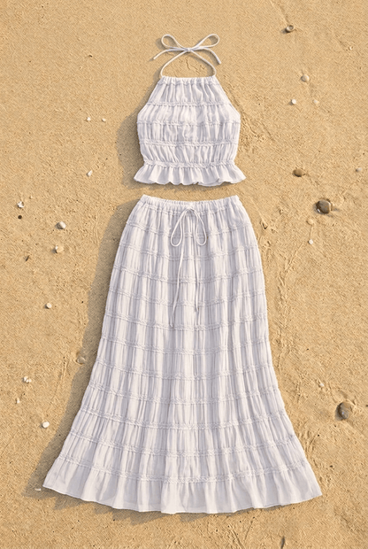 Ensemble Olivia - Top Bustier & Jupe Midi - L'atelier de Malte