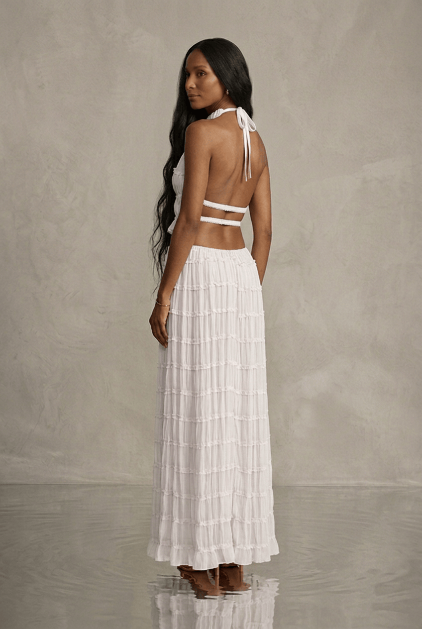 Ensemble Olivia - Top Bustier & Jupe Midi - L'atelier de Malte