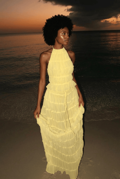 Ensemble Olivia - Top Bustier & Jupe Midi - L'atelier de Malte