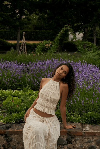 Ensemble Olivia - Top Bustier & Jupe Midi - L'atelier de Malte
