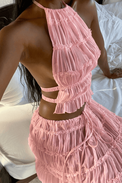 Ensemble Olivia - Top Bustier & Jupe Midi - L'atelier de Malte