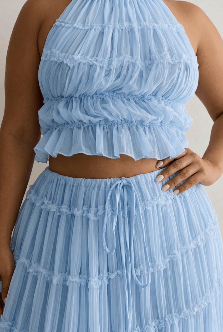 Ensemble Olivia - Top Bustier & Jupe Midi - L'atelier de Malte