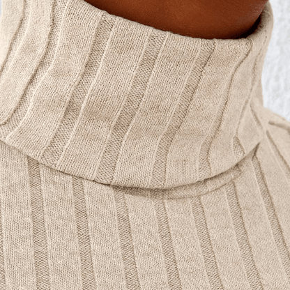 Robe Pull Mila – Robe moulante col roulé femme hiver chic | L’Atelier 