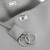 Sac à main femme Moira – Cabas cuir lisse & verrou tourniquet 