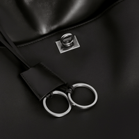 Sac à main femme Moira – Cabas cuir lisse & verrou tourniquet 