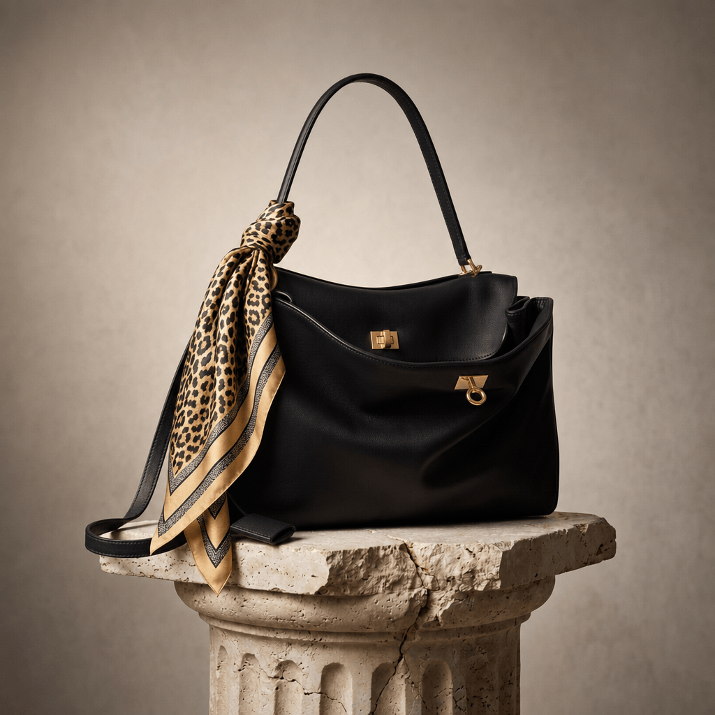 Sac à main femme Moira – Cabas cuir lisse & verrou tourniquet 