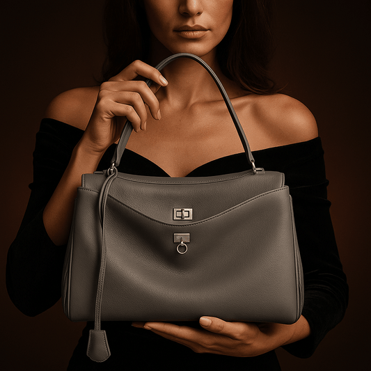 Moira Tasche – Glattes Leder & Drehverschluss