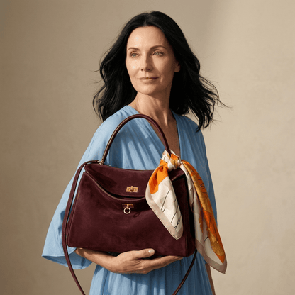 Sac à main Moira Chromatica – cabas en daim coloré L’Atelier de Malte