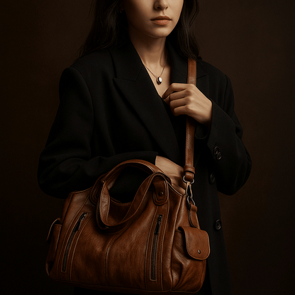 Sac Iséa – Cabas vegan 40cm avec anses & poches zippées | L’Atelier de Malte