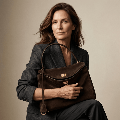 Sac Moira – Cabas daim véritable & intérieur cuir | L’Atelier de Malte