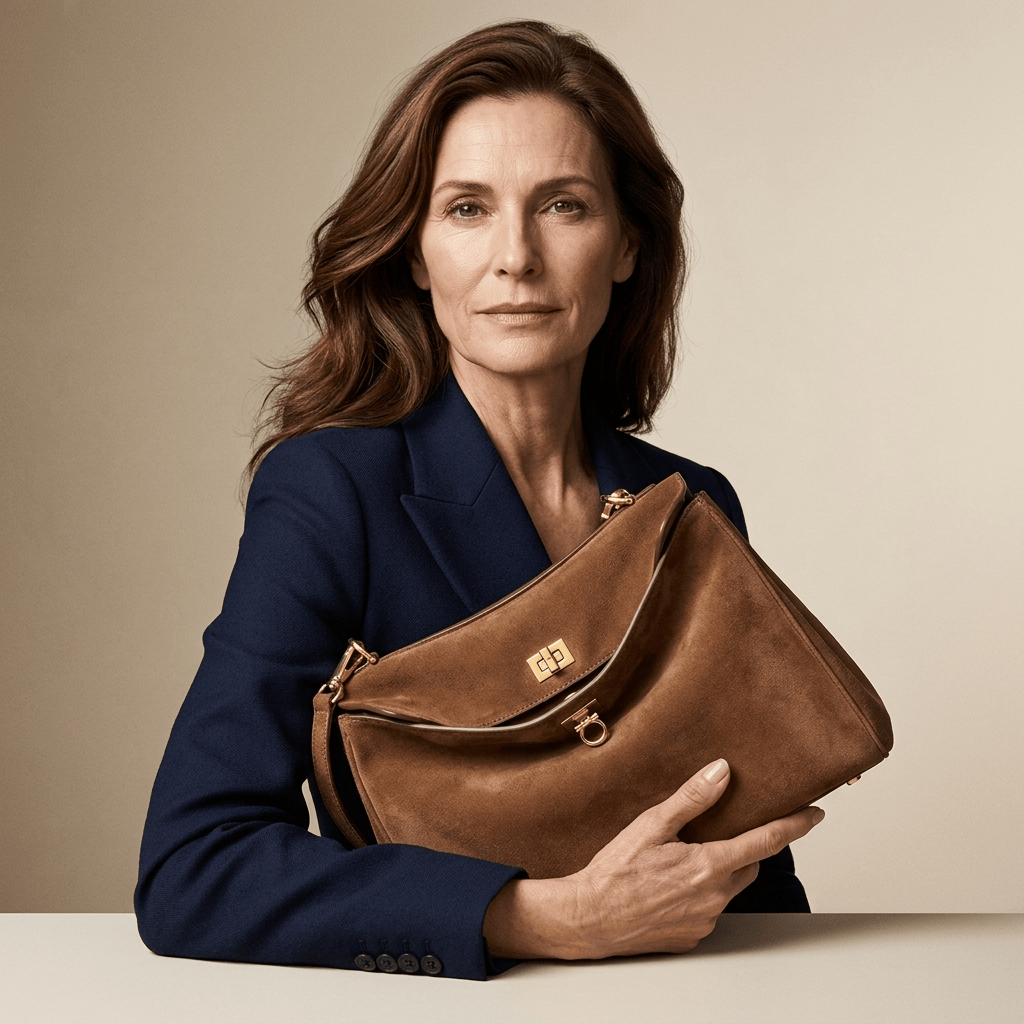 Sac Moira – Cabas daim véritable & intérieur cuir | L’Atelier de Malte