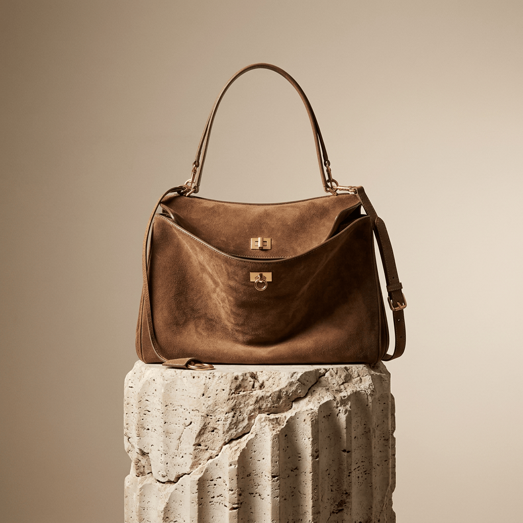Sac Moira – Cabas daim véritable & intérieur cuir | L’Atelier de Malte