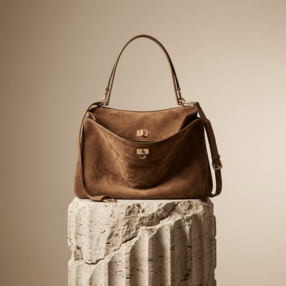 Sac Moira – Cabas daim véritable & intérieur cuir | L’Atelier de Malte