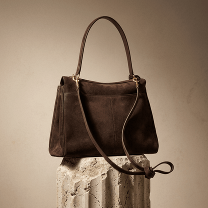 Sac Moira – Cabas daim véritable & intérieur cuir | L’Atelier de Malte