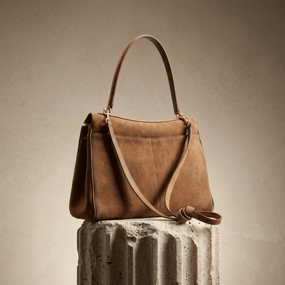 Sac Moira – Cabas daim véritable & intérieur cuir | L’Atelier de Malte