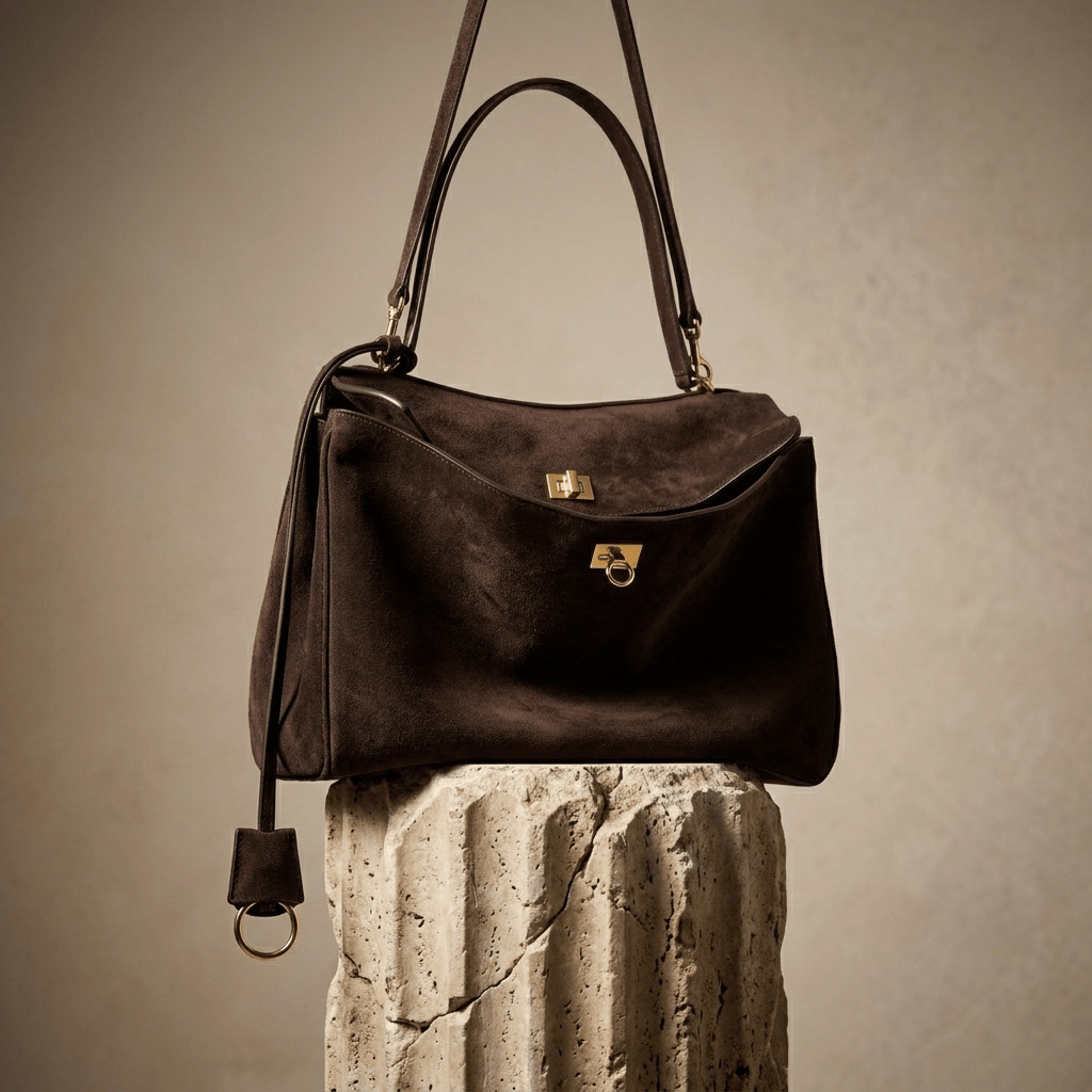 Sac Moira – Cabas daim véritable & intérieur cuir | L’Atelier de Malte