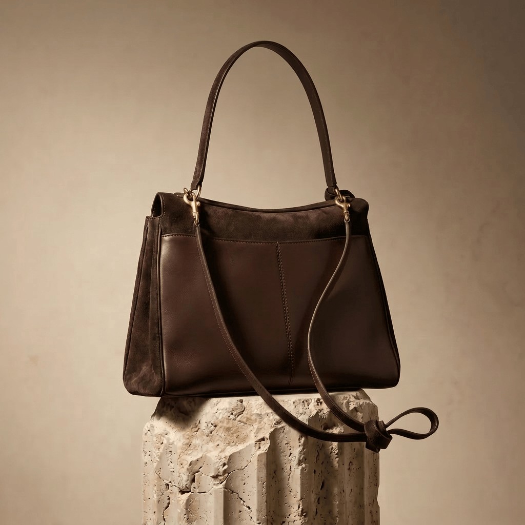 Sac Moira – Cabas daim véritable & intérieur cuir | L’Atelier de Malte