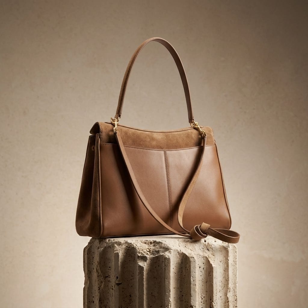 Sac Moira – Cabas daim véritable & intérieur cuir | L’Atelier de Malte