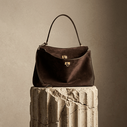 Sac Moira – Cabas daim véritable & intérieur cuir | L’Atelier de Malte Coffee
