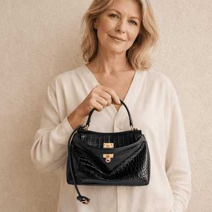 Sac Moira Coccodrillo - Grand Format, Noir